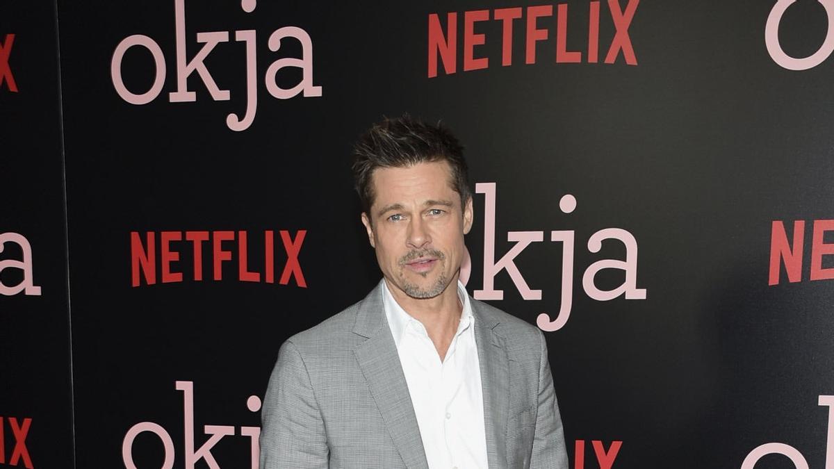 Brad Pitt en el estreno de Okja en Nueva York