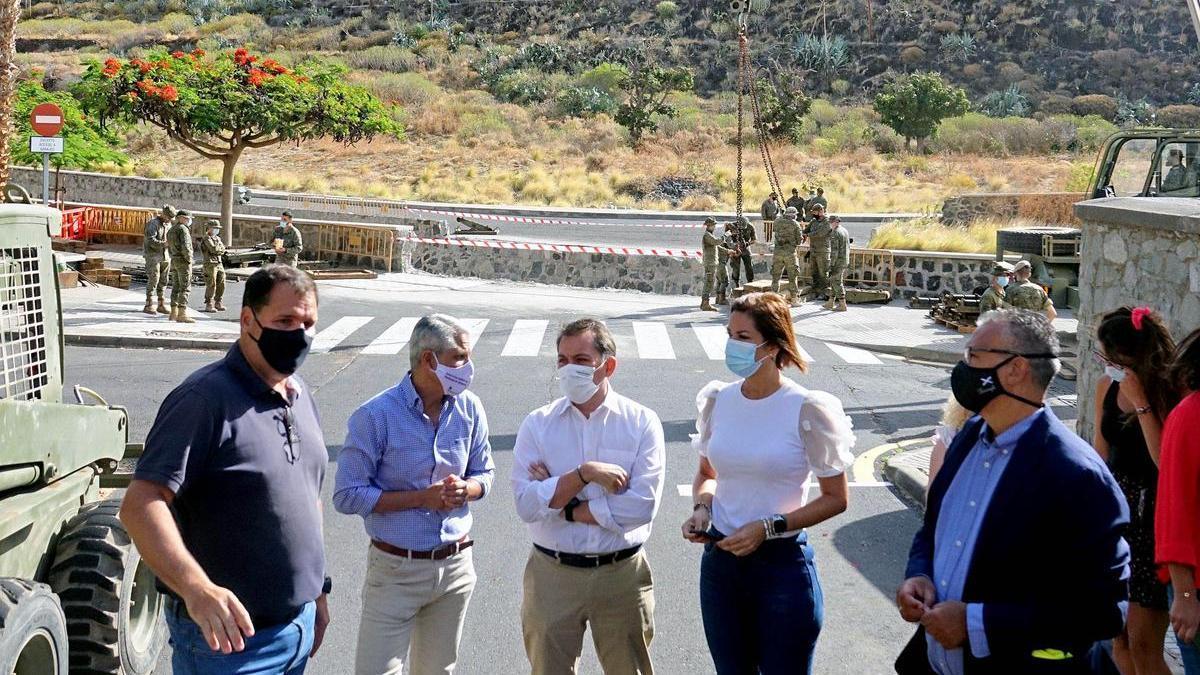 El segundo puente que cruzará el barranco de El Cercado se emplazará donde estuvo la plataforma militar.