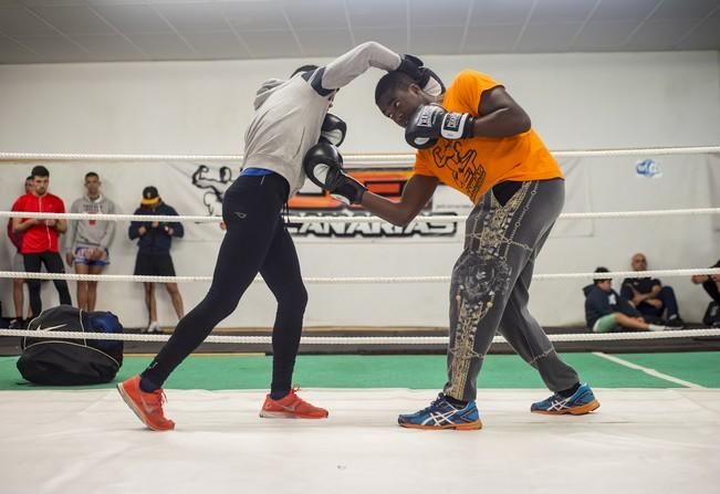 Deporte Base. Reportaje de boxeo al Jet Canarias