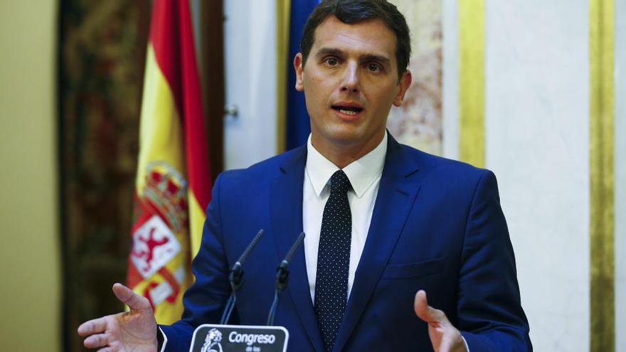 Albert Rivera va afirmar que si el PP s&#039;avé a negociar les sis condicions «tot està obert» · EFE