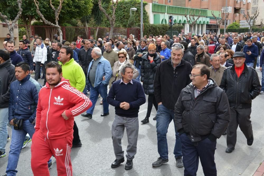 Manifestación en Murcia de los agricultores