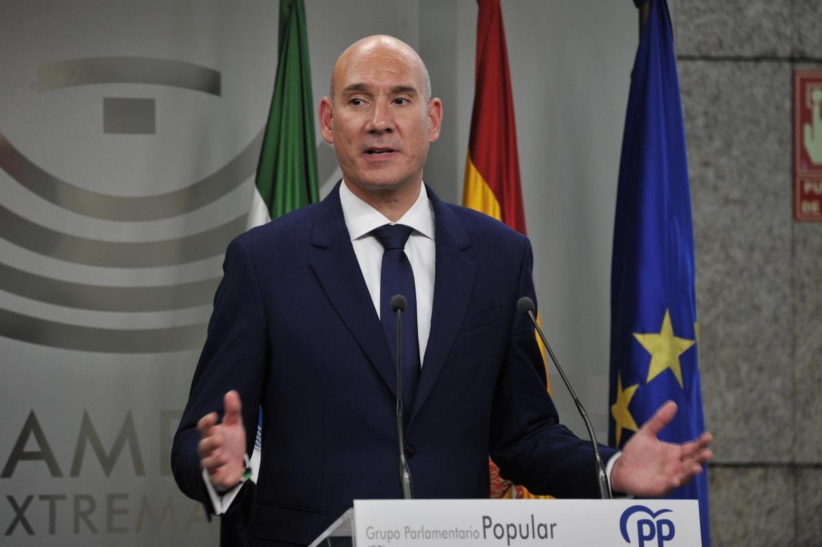 José Angel Sánchez Juliá, portavoz del PP en la Asamblea de Extremadura.