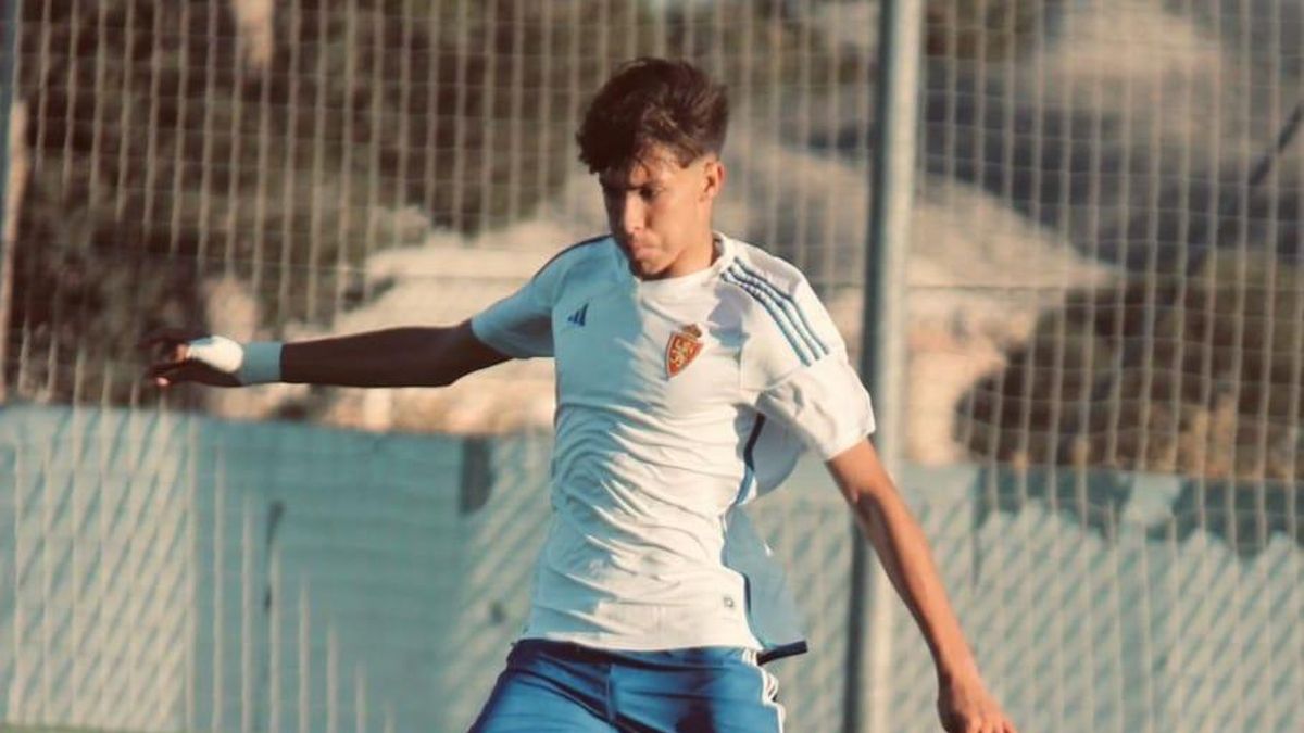 Adrián Sancho, con el Zaragoza