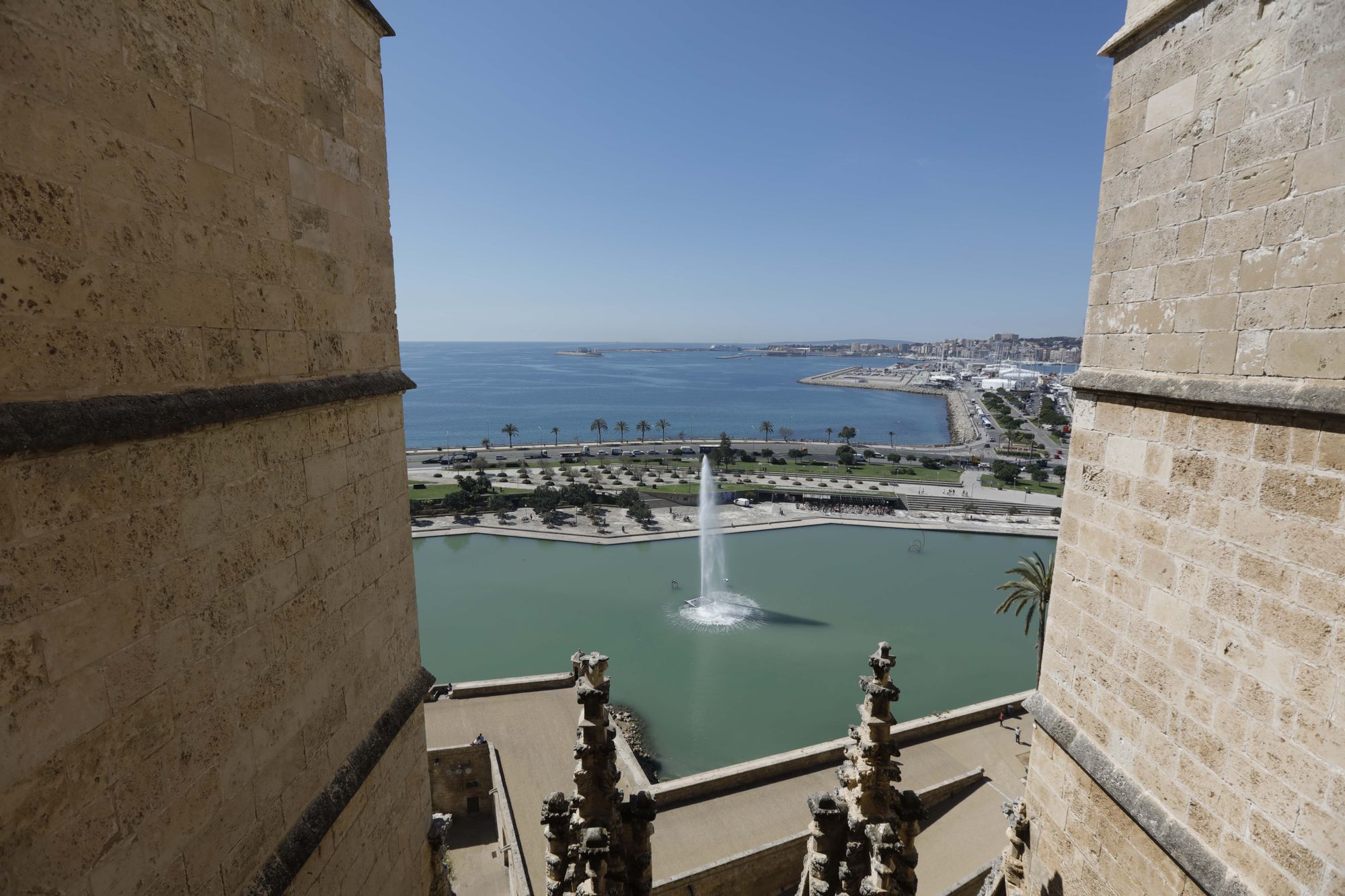 Spektakuläre Aussicht: So ist der Blick von der Dachterrasse der Kathedrale in Palma de Mallorca