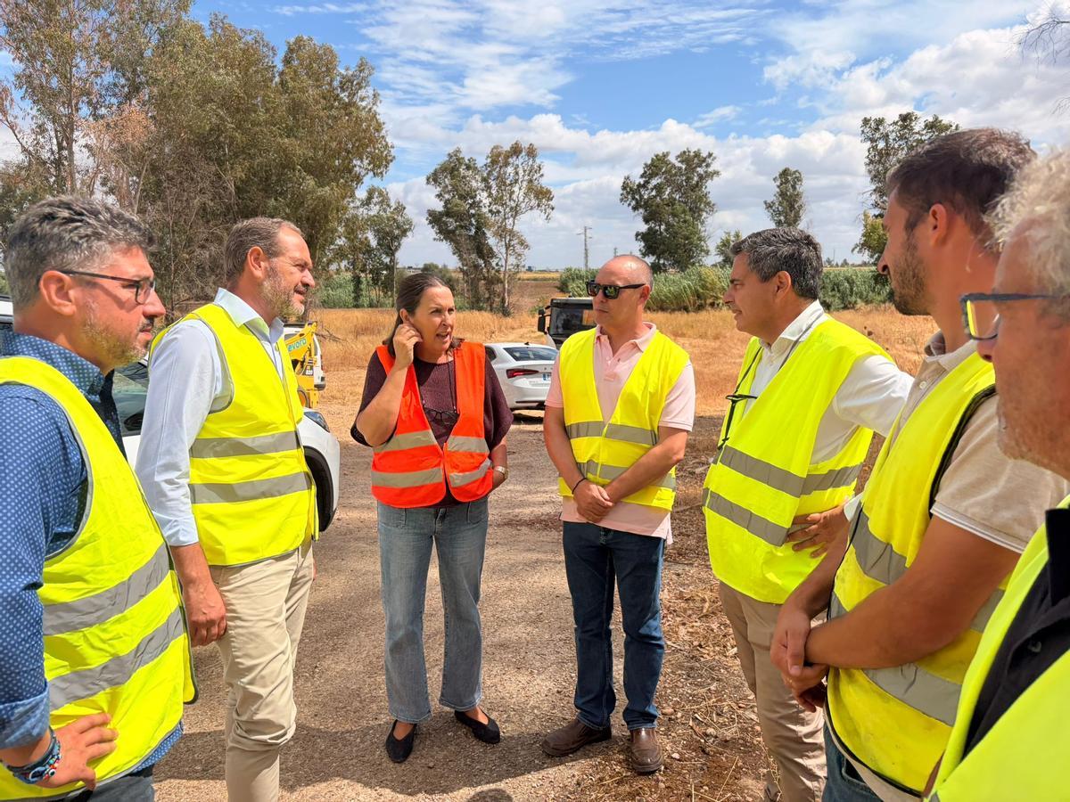 Visita del consejero a las obras.