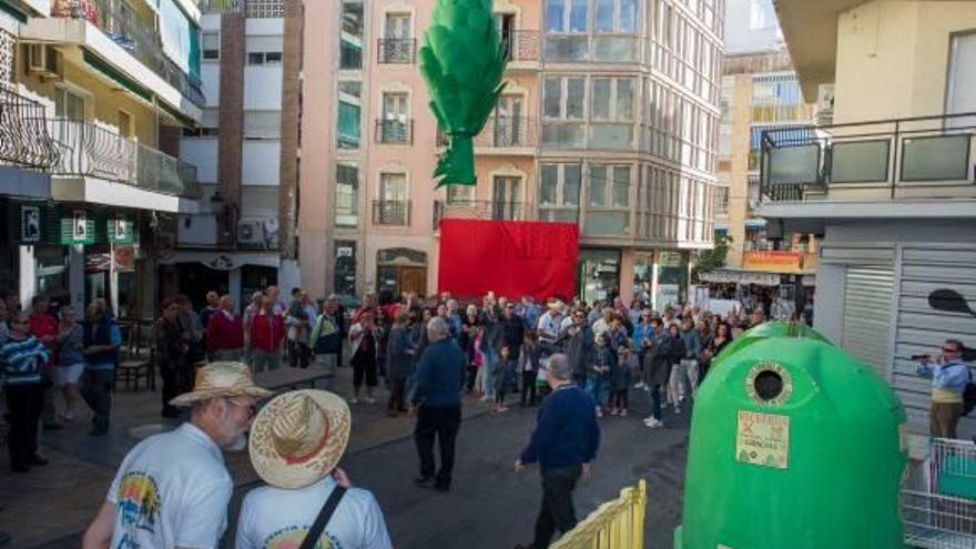 Momento de la «penjà» de la Carxofa.