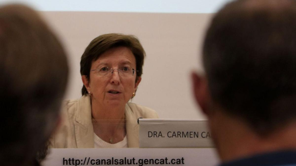 La secretària de Salut Pública de la Generalitat, Carmen Cabezas, ahir | ACN