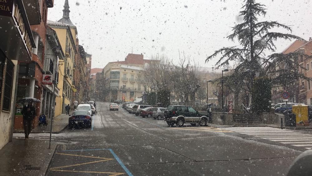 La nieve llega a Benavente