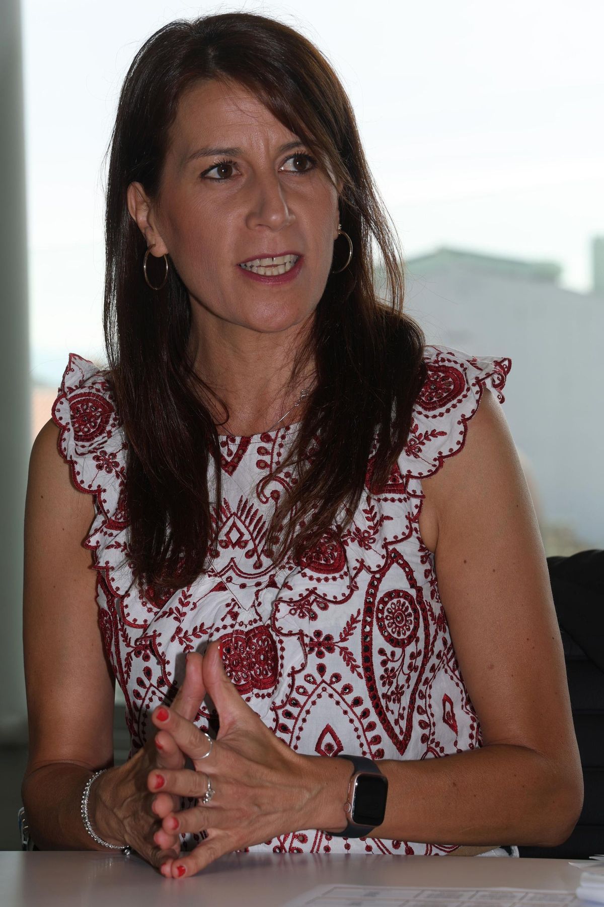 Martínez Allegue, durante la entrevista.