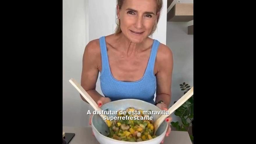 La ensalada de langostinos de Cooking Marga