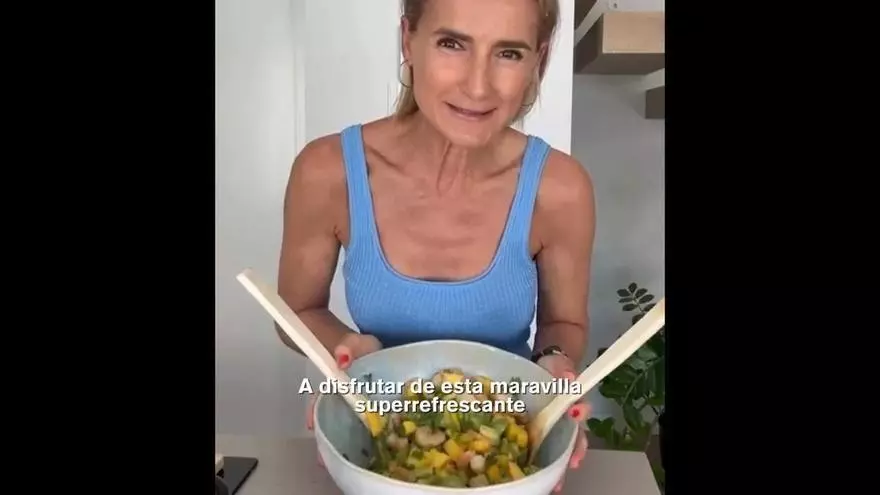 La ensalada de langostinos de Cooking Marga