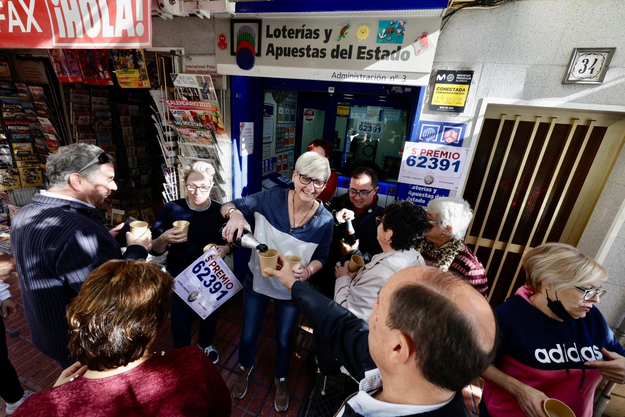 Así han celebrado en Benidorm y La Vila su quinto premio