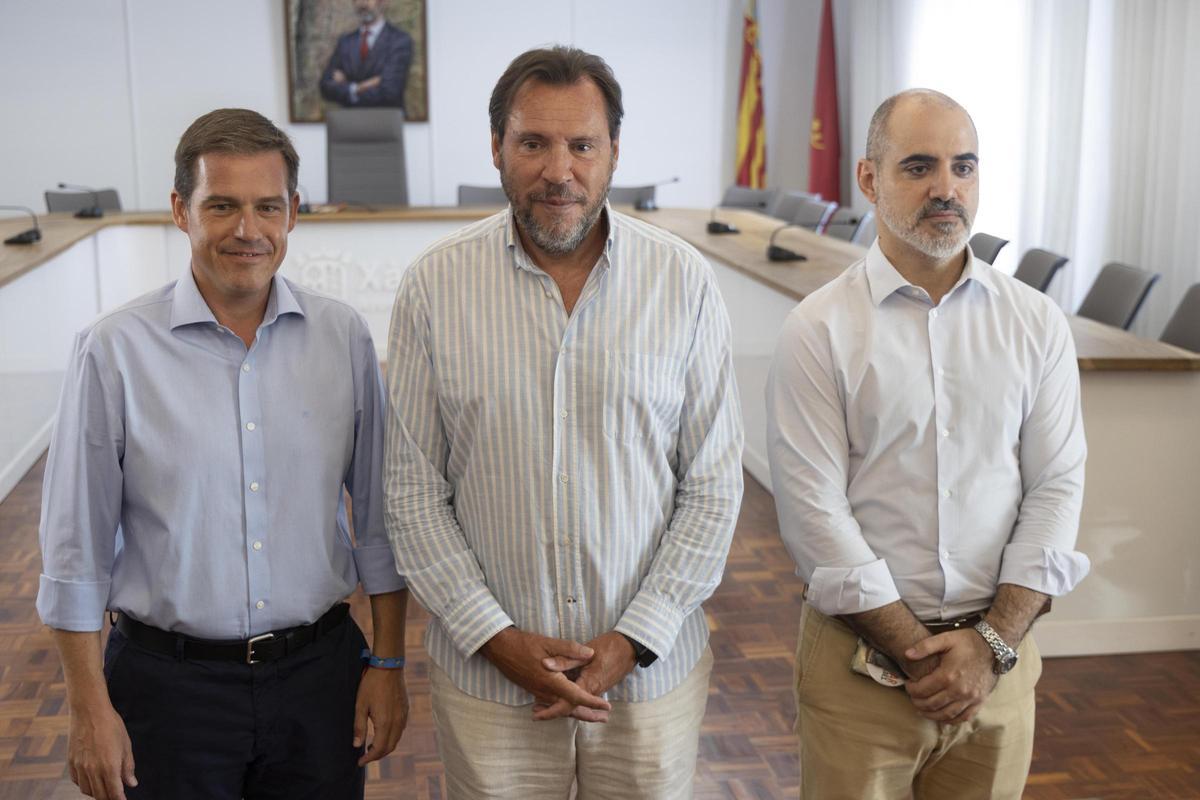 La visita del ministro Óscar Puente a Xàtiva, en imágenes