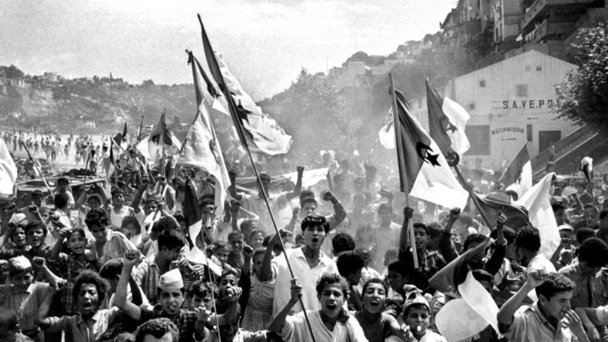 Celebración de la independencia de Argelia en 1962