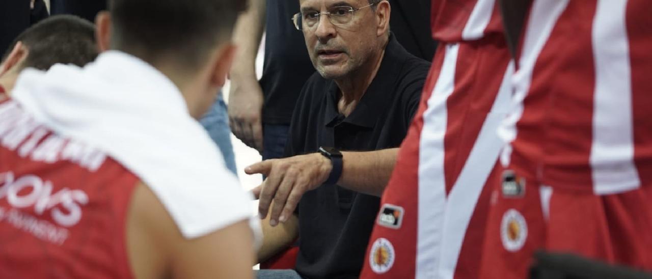 Pedro Martínez durant la semifinal de la Lliga Catalana