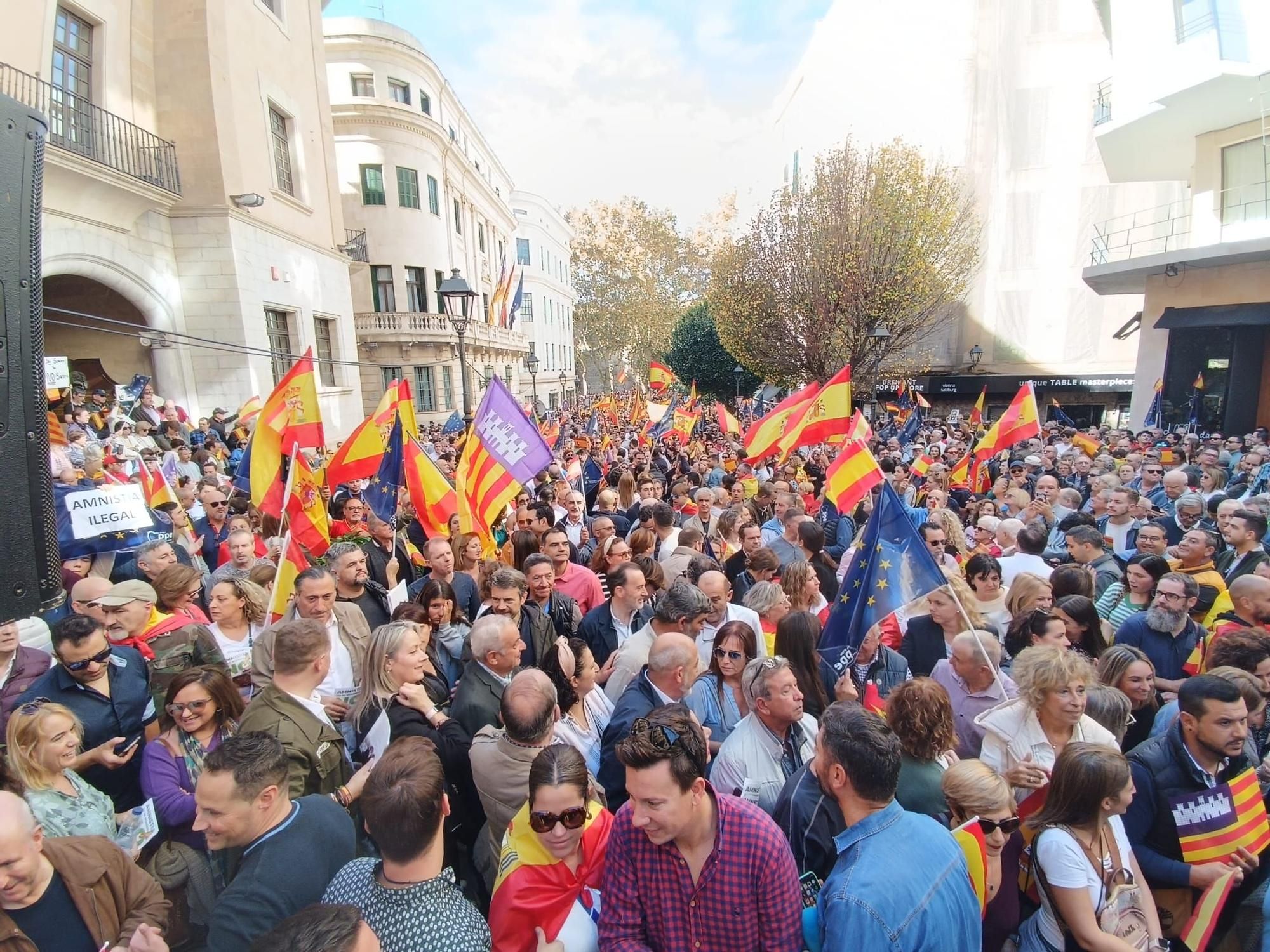 Erneuter Protest auf Mallorca gegen die Amnestie für Separatisten