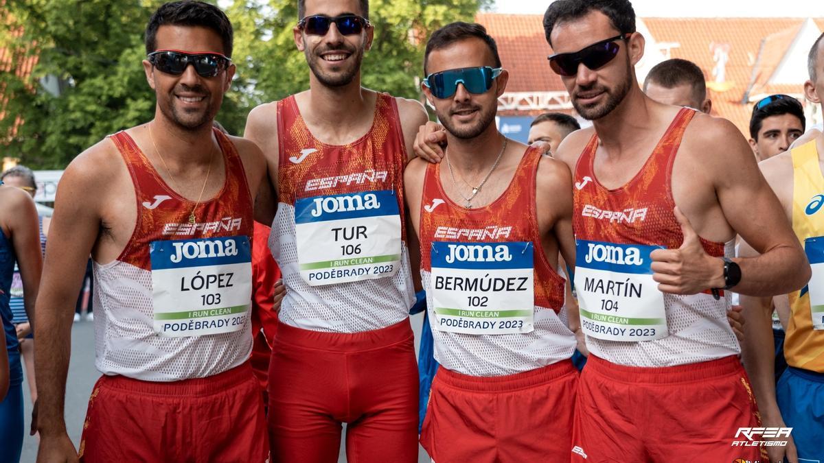 Miguel Ángel López, Marc Tur, José Bermúdez y Álvaro Martín