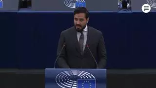 Alvise Pérez interviene en el Parlamento Europeo