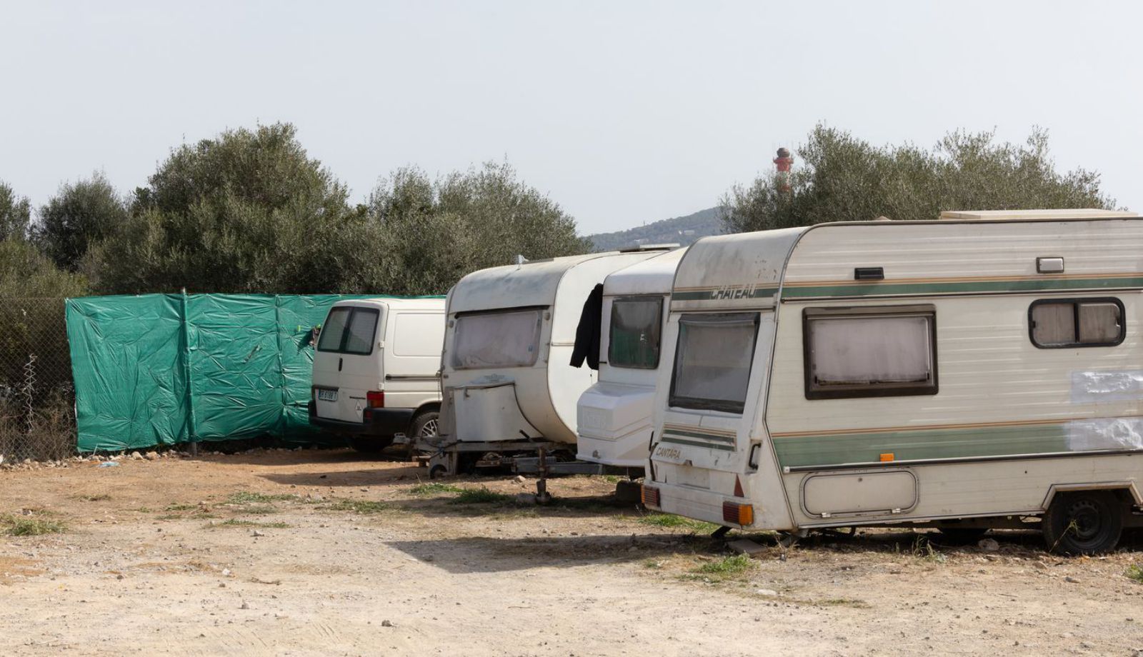 Imagen de archivo de caravanas en las afueras de la ciudad de Ibiza.