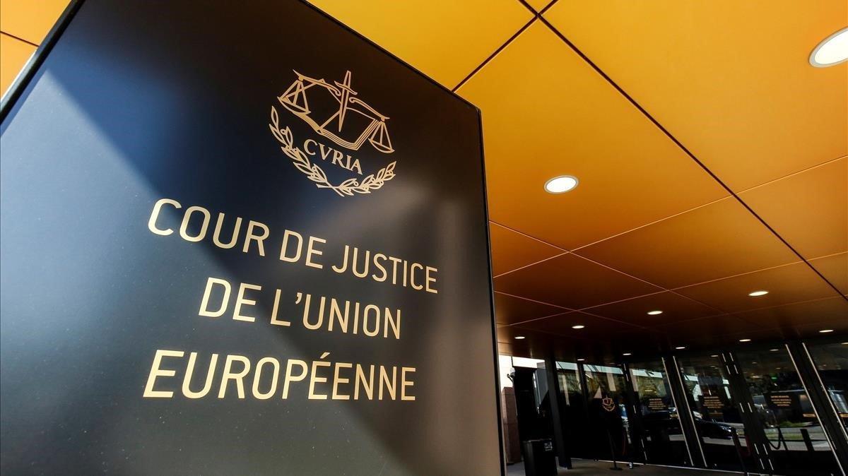 Entrada del Tribunal de Justicia de la UE, en Luxemburgo.