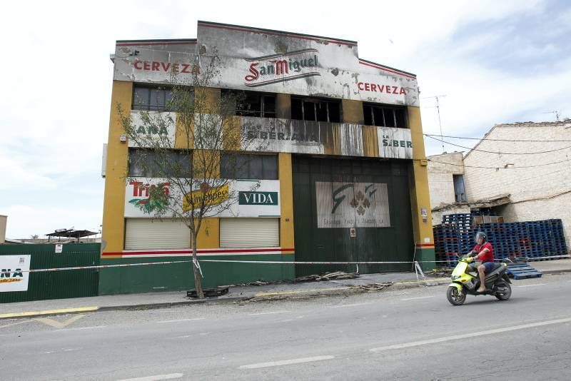 Imágenes del incendio en Alcañiz