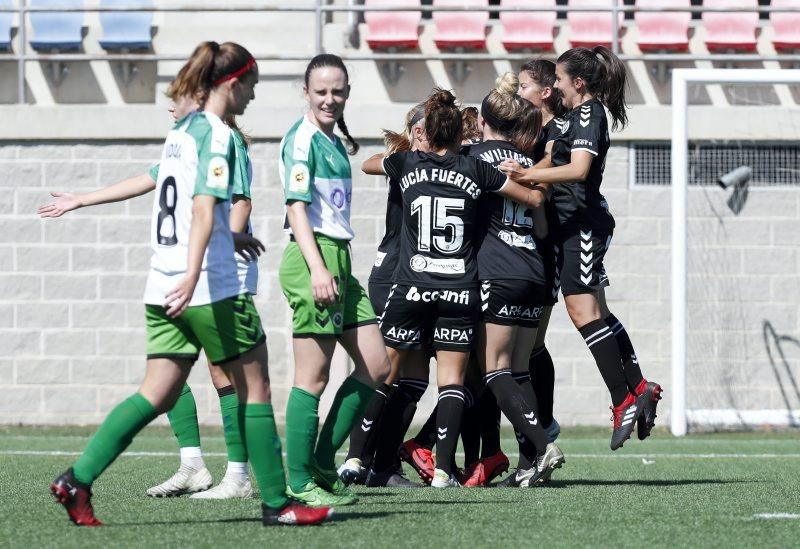 Partido de esta mañana entre el Zaragoza CFF y el Racing Féminas