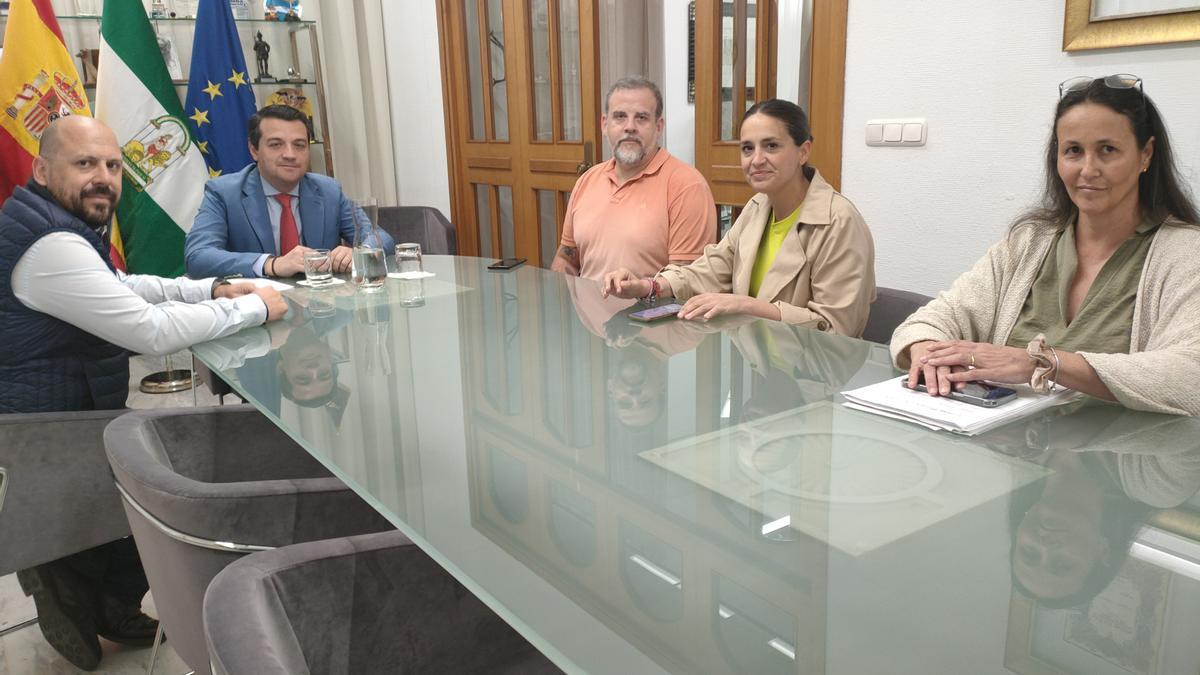 Reunión de representantes de CCOO Comercio con José María Bellido.