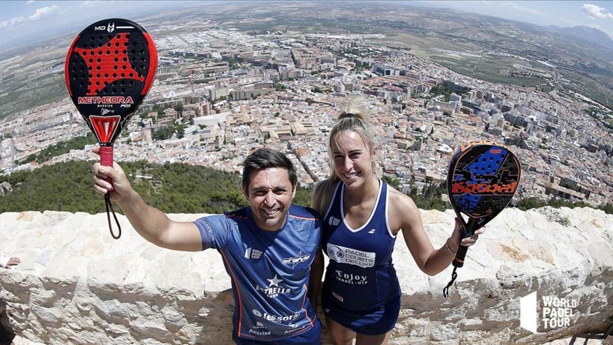 Mati y Viky en el Castillo de Santa Catalina