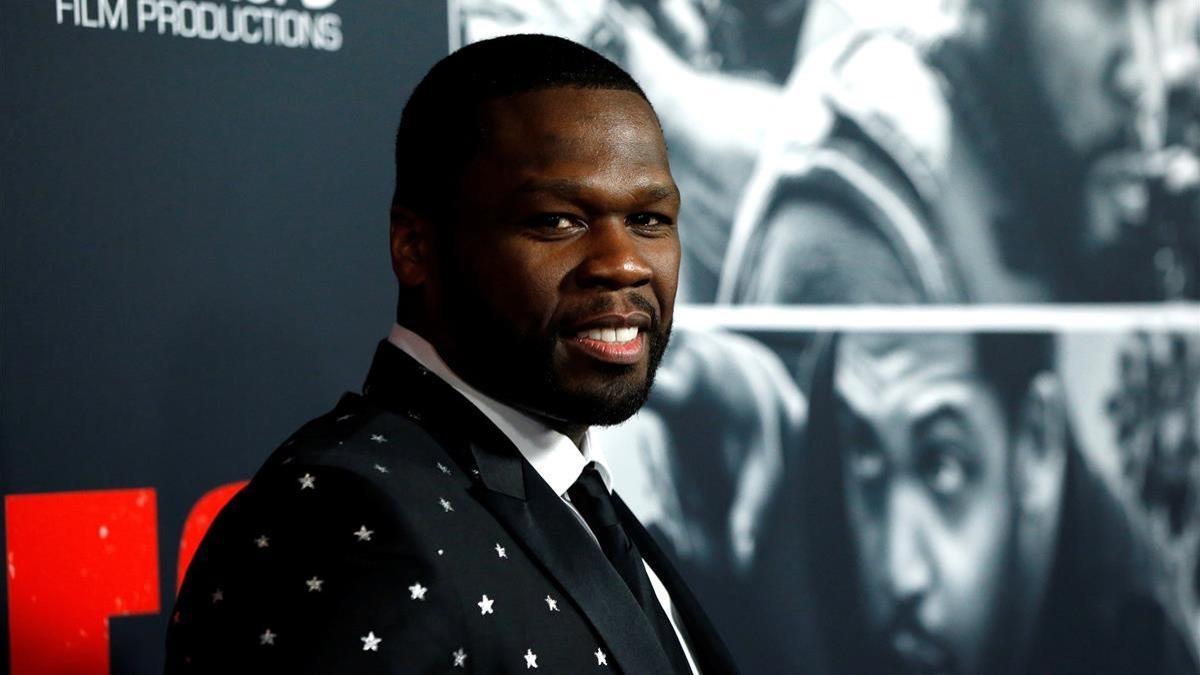 50 Cent posa para la presentación de la nueva película 'Juego de ladrones'