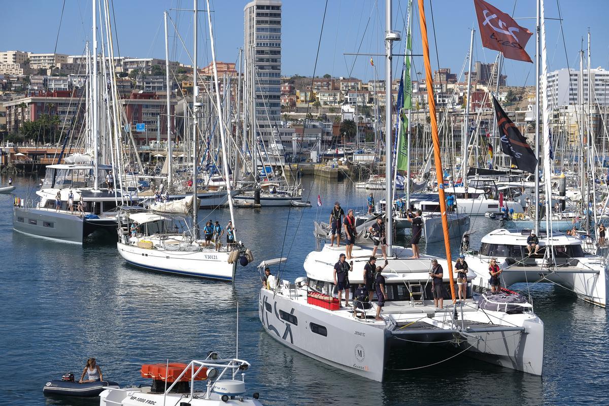 19-11-2023 LAS PALMAS DE GRAN CANARIA. Salida de la regata ARC | 19/11/2023 | Fotógrafo: Andrés Cruz