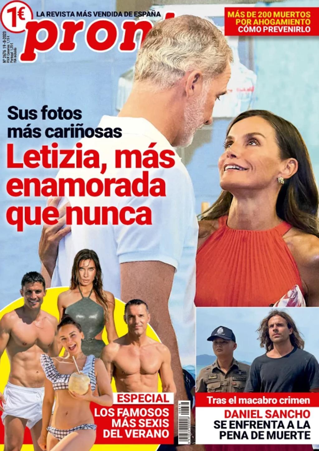 Portada de la revista Pronto con en caso Daniel Sancho y el verano de los famosos.