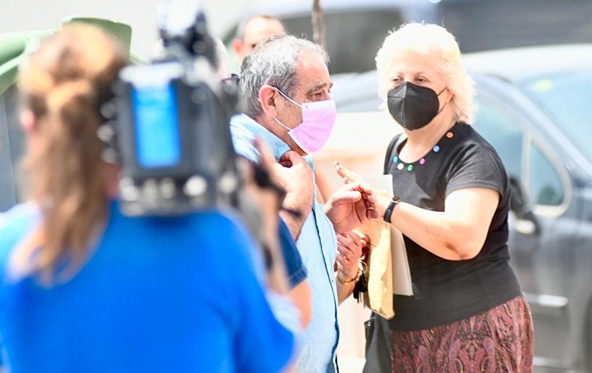 El detenido llegando a los a los juzgados, esta mañana.