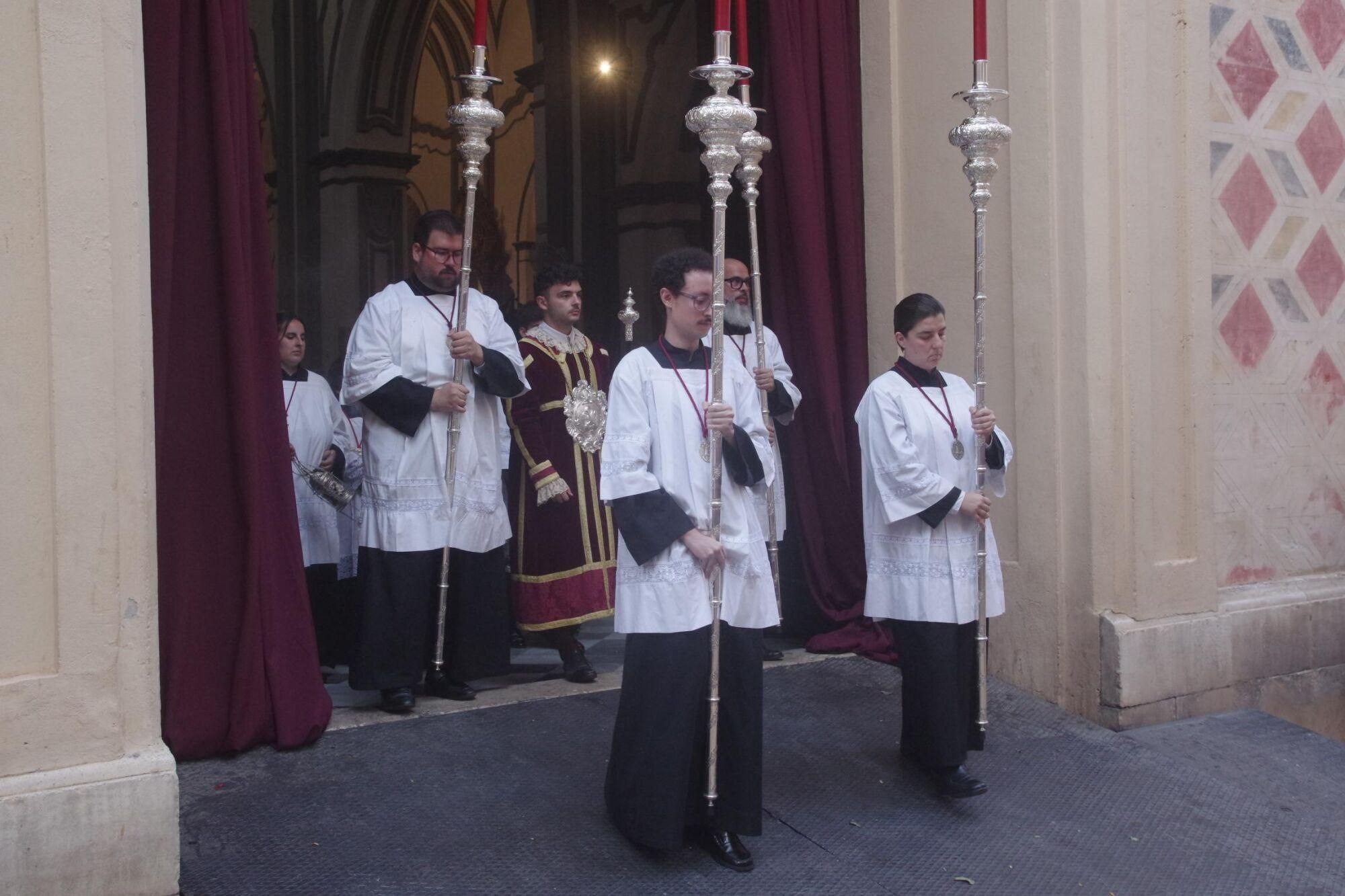 La archicofradía de los Dolores de la Parroquia de San Juan celebra, un año más, en la semana posterior a la Solemnidad del Corpus Christi, su Procesión de Minerva con Jesús Sacramentado