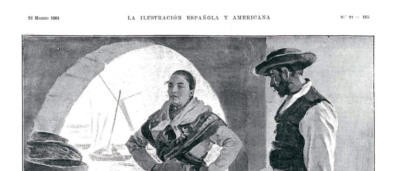 &quot;Pescadores de Vigo&quot;. En &quot;La ilustración Americana y Española&quot; ( 22-03-1901).