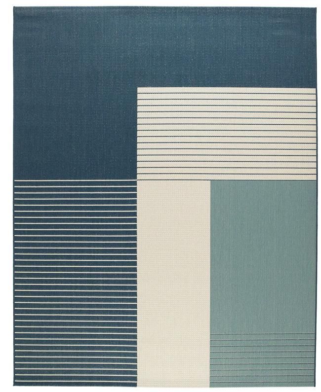 Alfombra con motivos geométricos de Ikea