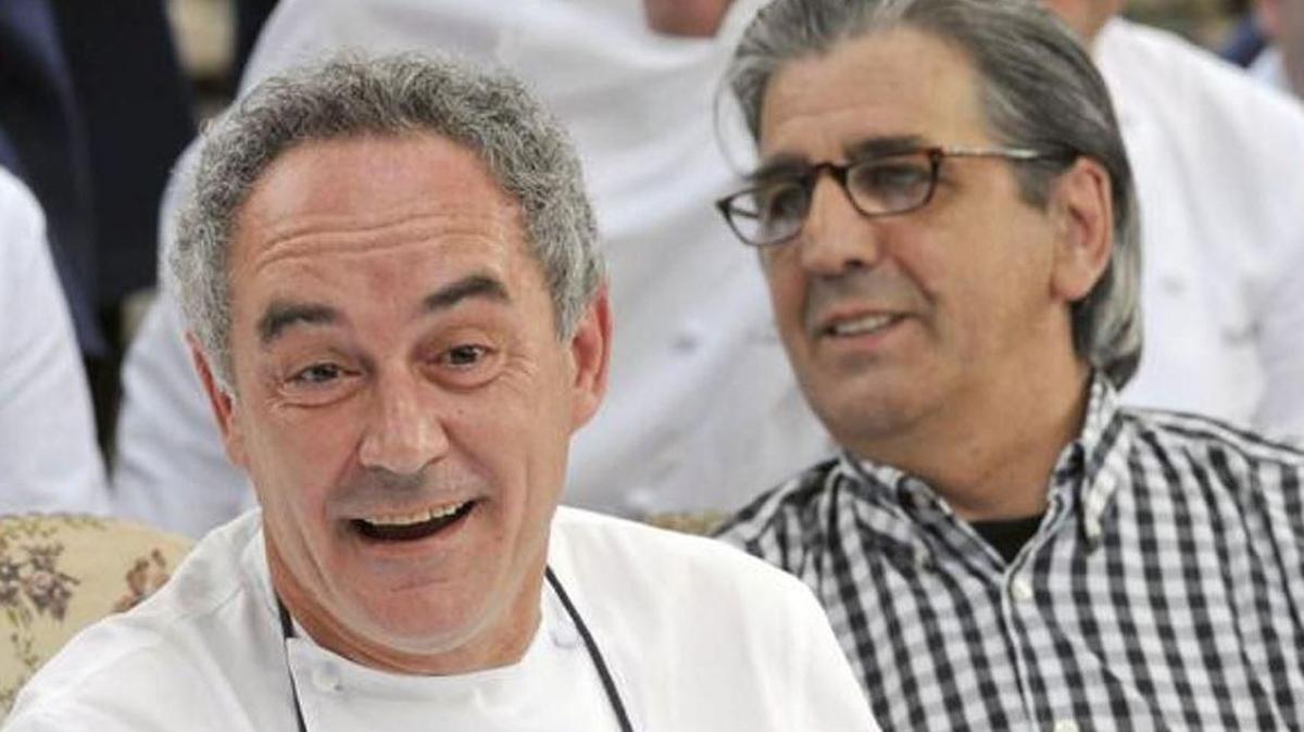 Ferran Adrià i Juli Soler el dia que El Bulli va tancar les portes, l'estiu de 2011.