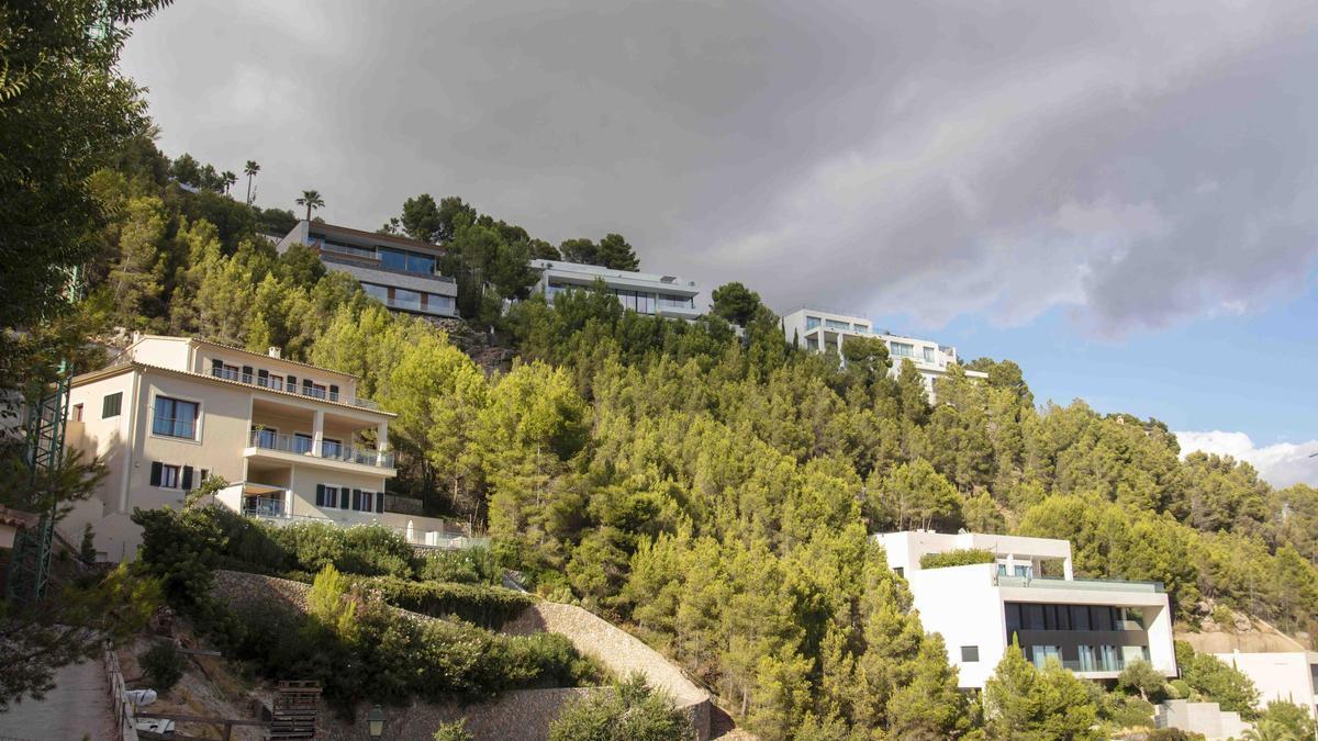 Viviendas de Son Vida, una de las zonas más corizadas de Mallorca