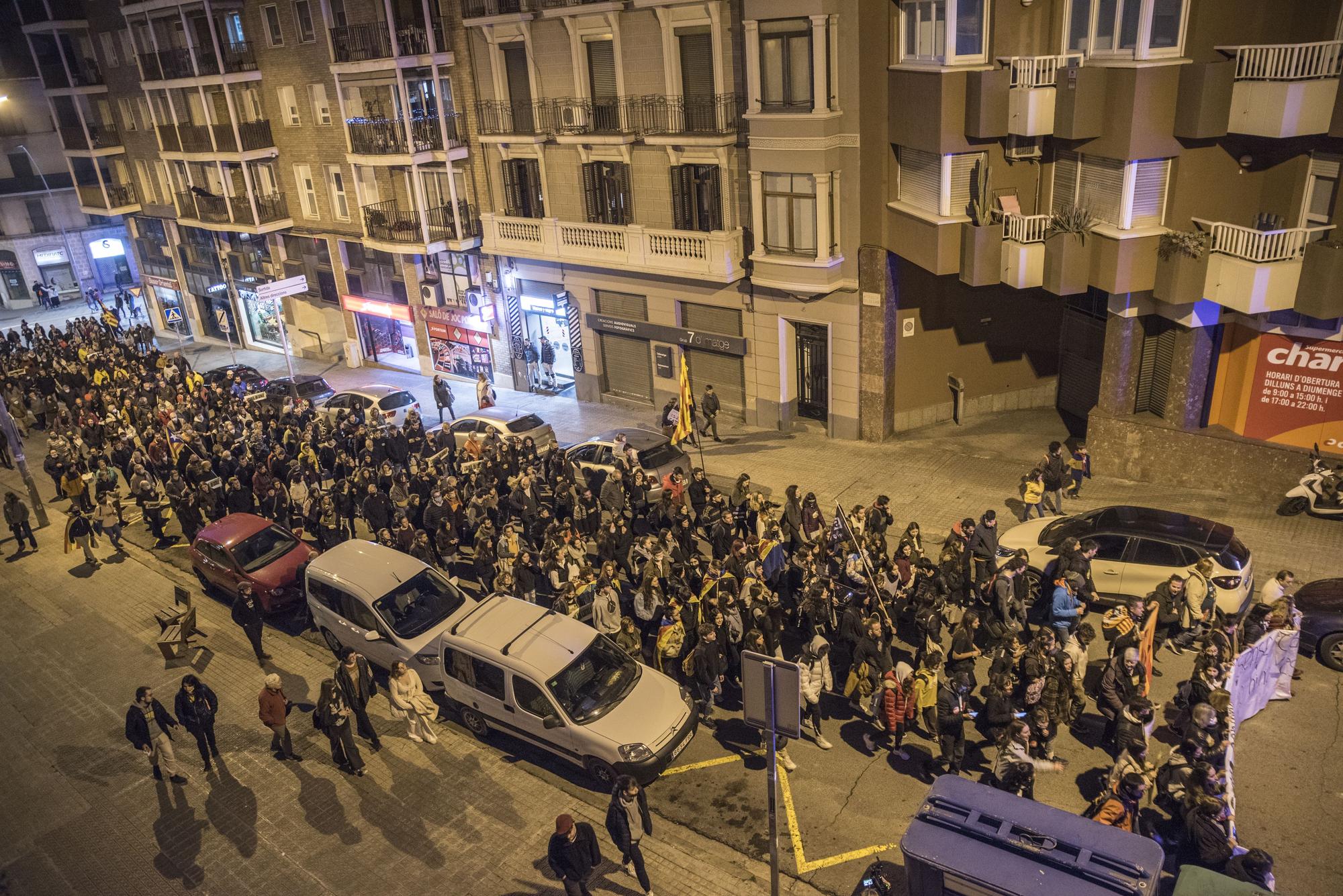 Manifestació a Manresa en defensa de l'escola en català