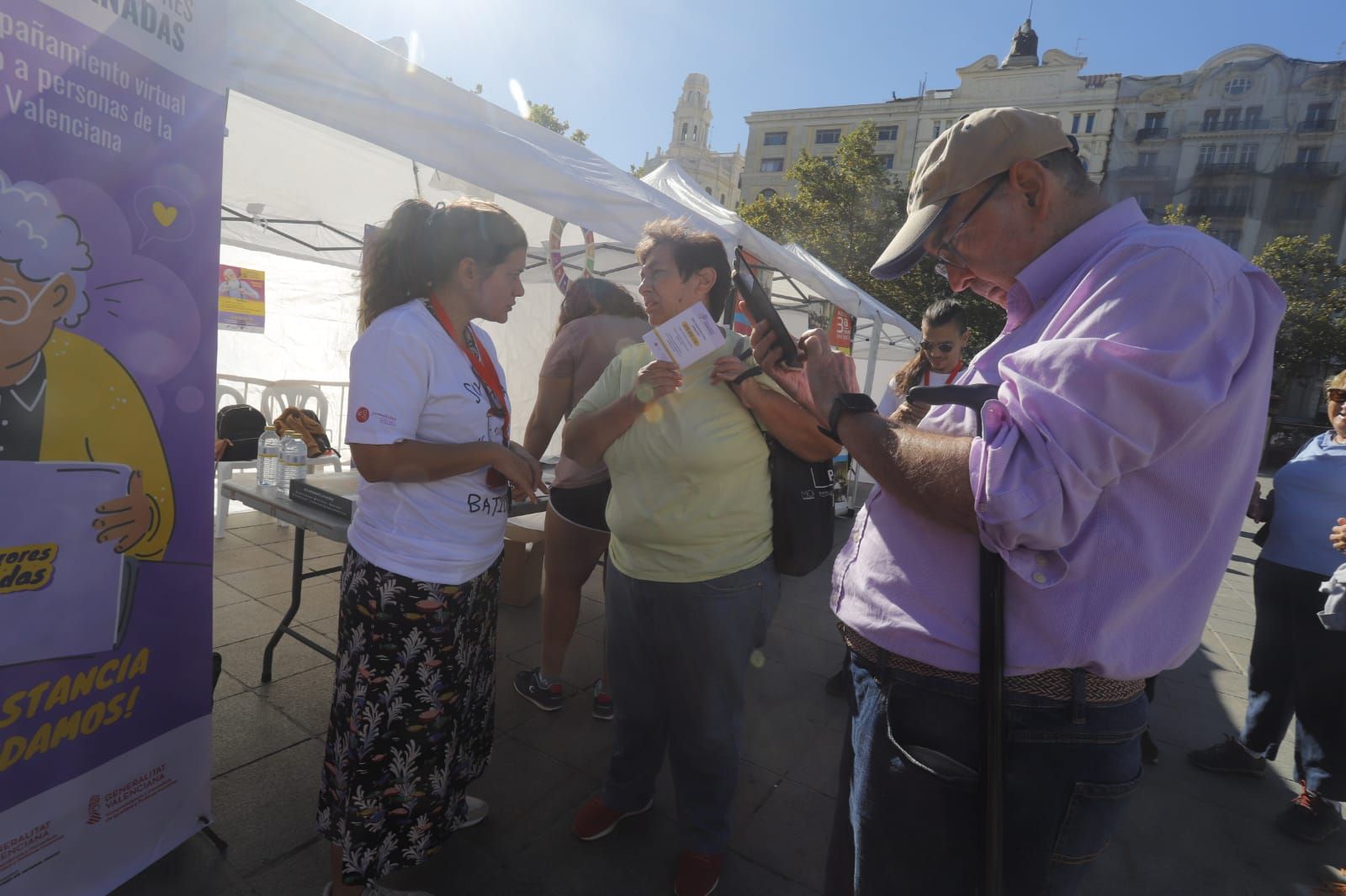 Día de las personas mayores en la plaza del Ayuntamiento