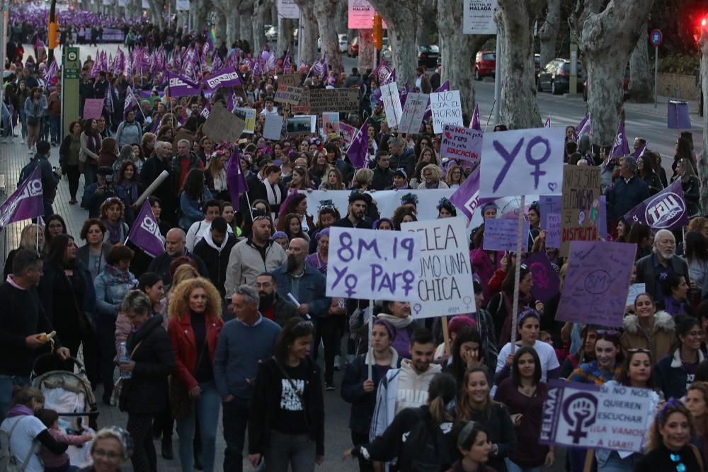 Manifestaciones por el 8M en Málaga