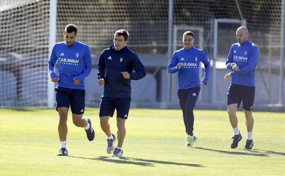 Sesión de entrenamiento del Real Zaragoza