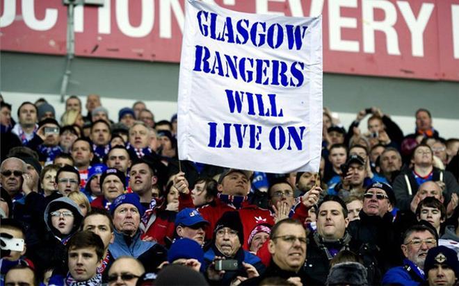 El descenso del Glasgow Rangers