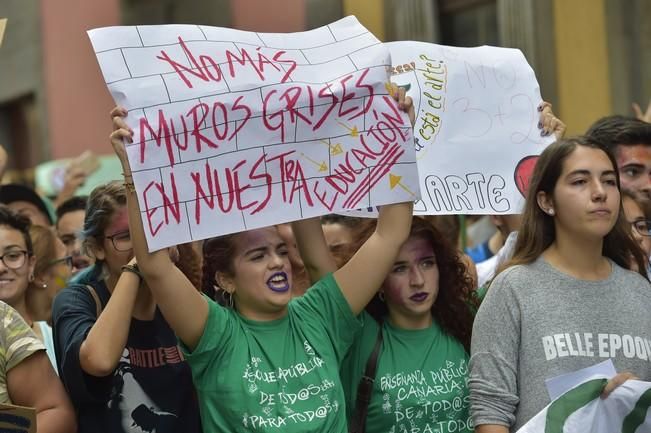 Manifestación de estudiantes contra la LOMCE