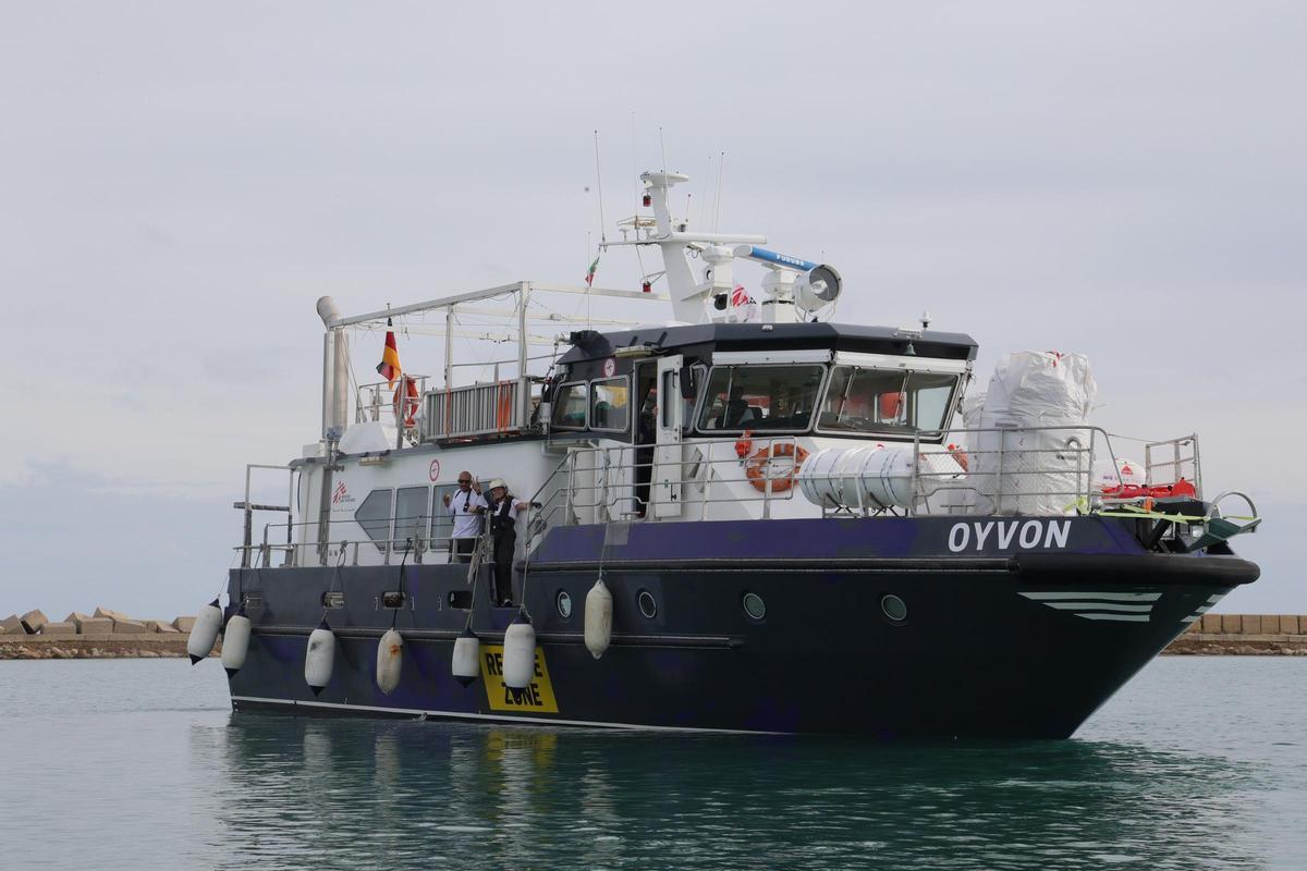Imagen de archivo del barco de búsqueda y rescate de MSF, 'Oyvon'