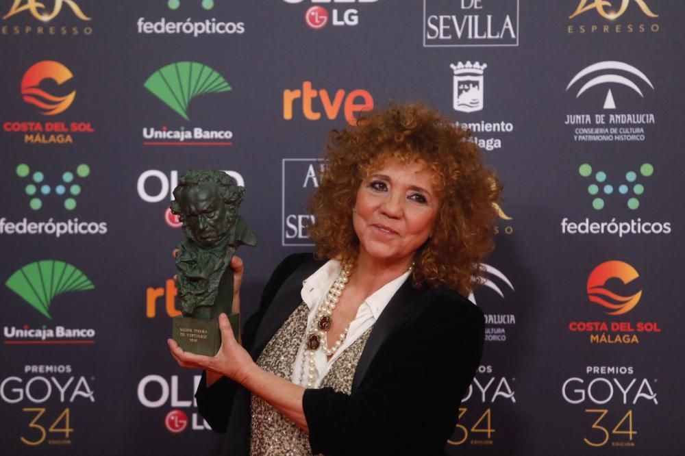 Los ganadores de los Goya 2020.