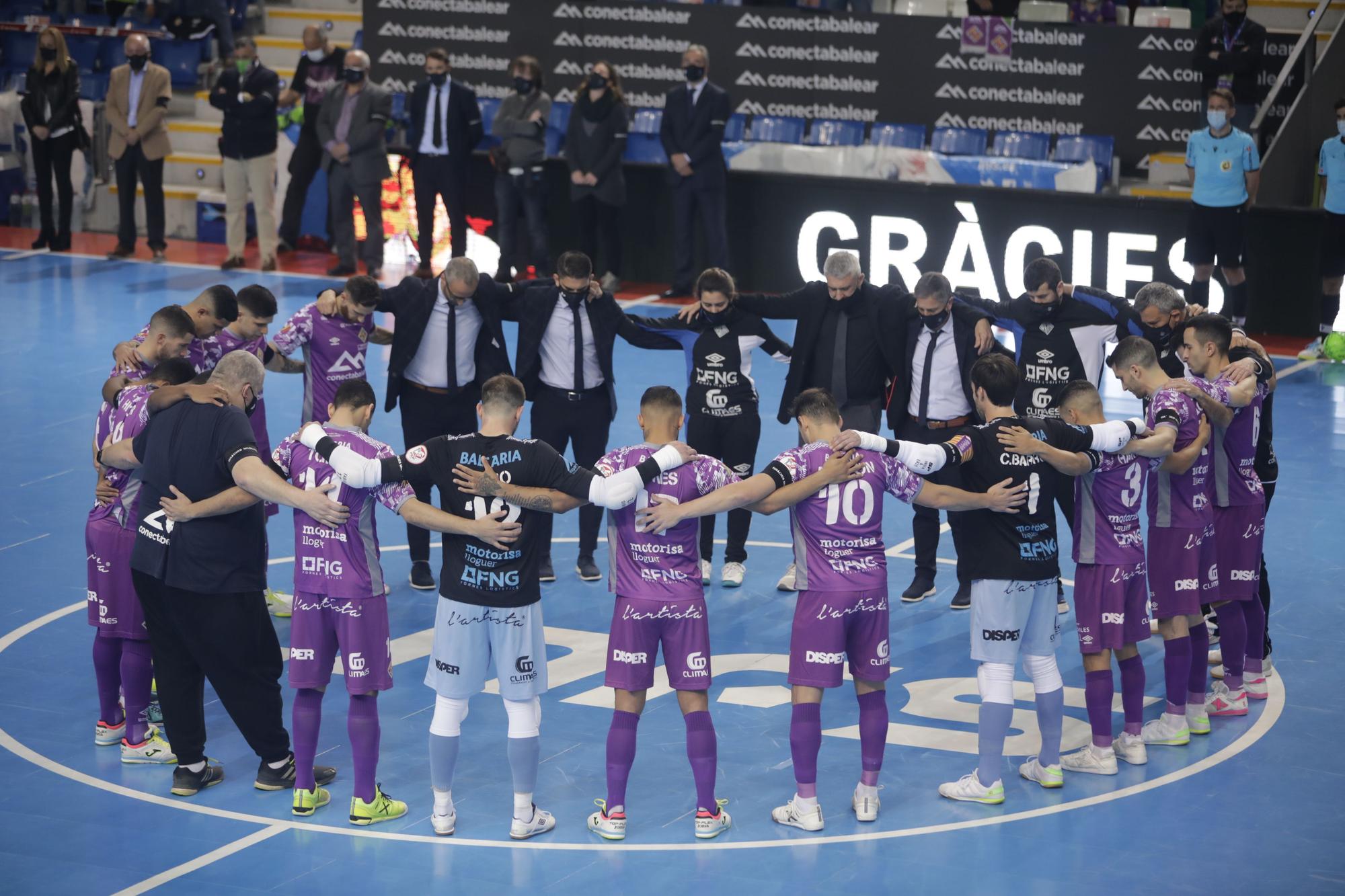 Homenaje del Palma Futsal a Miquel Jaume