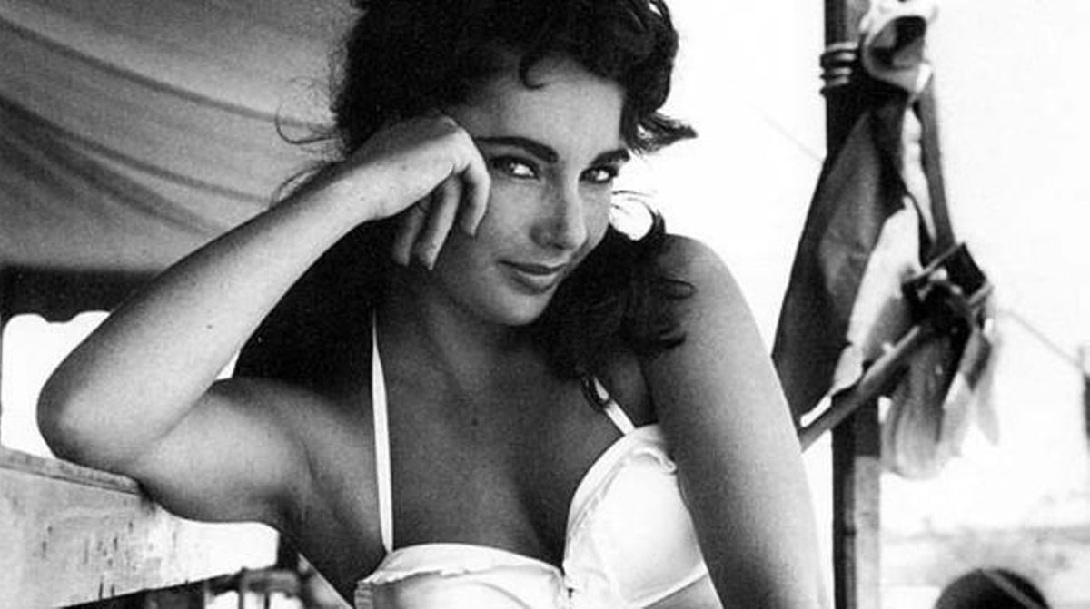 L’actriu londinenca durant el rodatge de ’Gegant’ (1956).