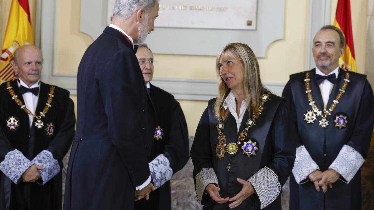 Acto de apertura del año judicial, con presencia del rey Felipe VI.