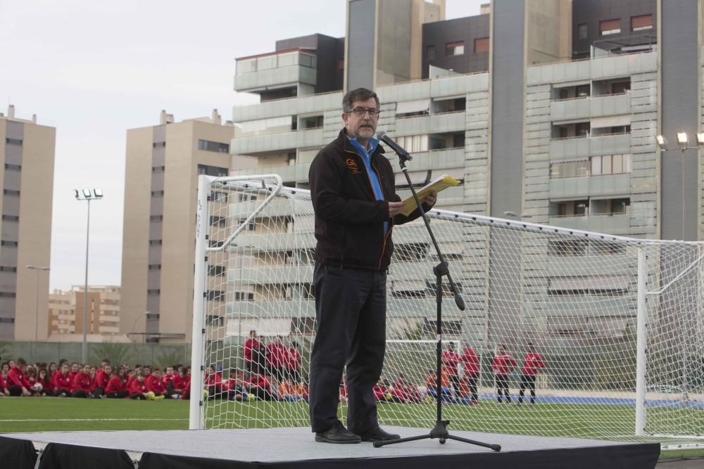 Inauguración del nuevo campo de fútbol del colegio Salesianos