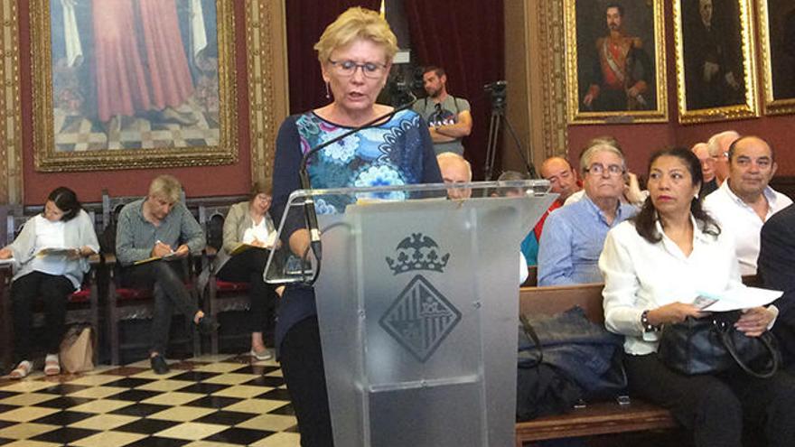 Anna Moilanen, durante su intervención en Cort.